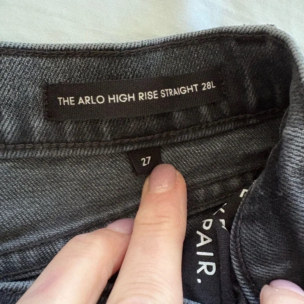 Denim Forum The Arlo High Rise Straight Jean Size 27 - Picture 7 of 7